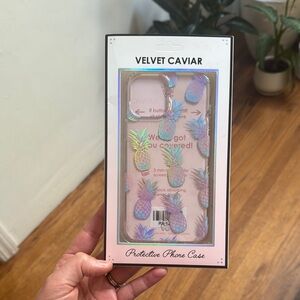 Velvet Caviar iPhone 12 Pro Max Pineapple Phone Case